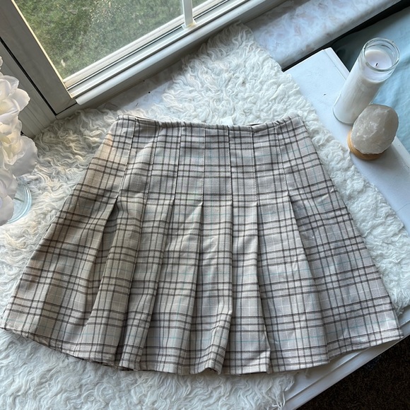 NWT Windsor Pleated Schoolgirl Plaid Skirt Preppy Cheer Halloween Dark Academia - Picture 5 of 9